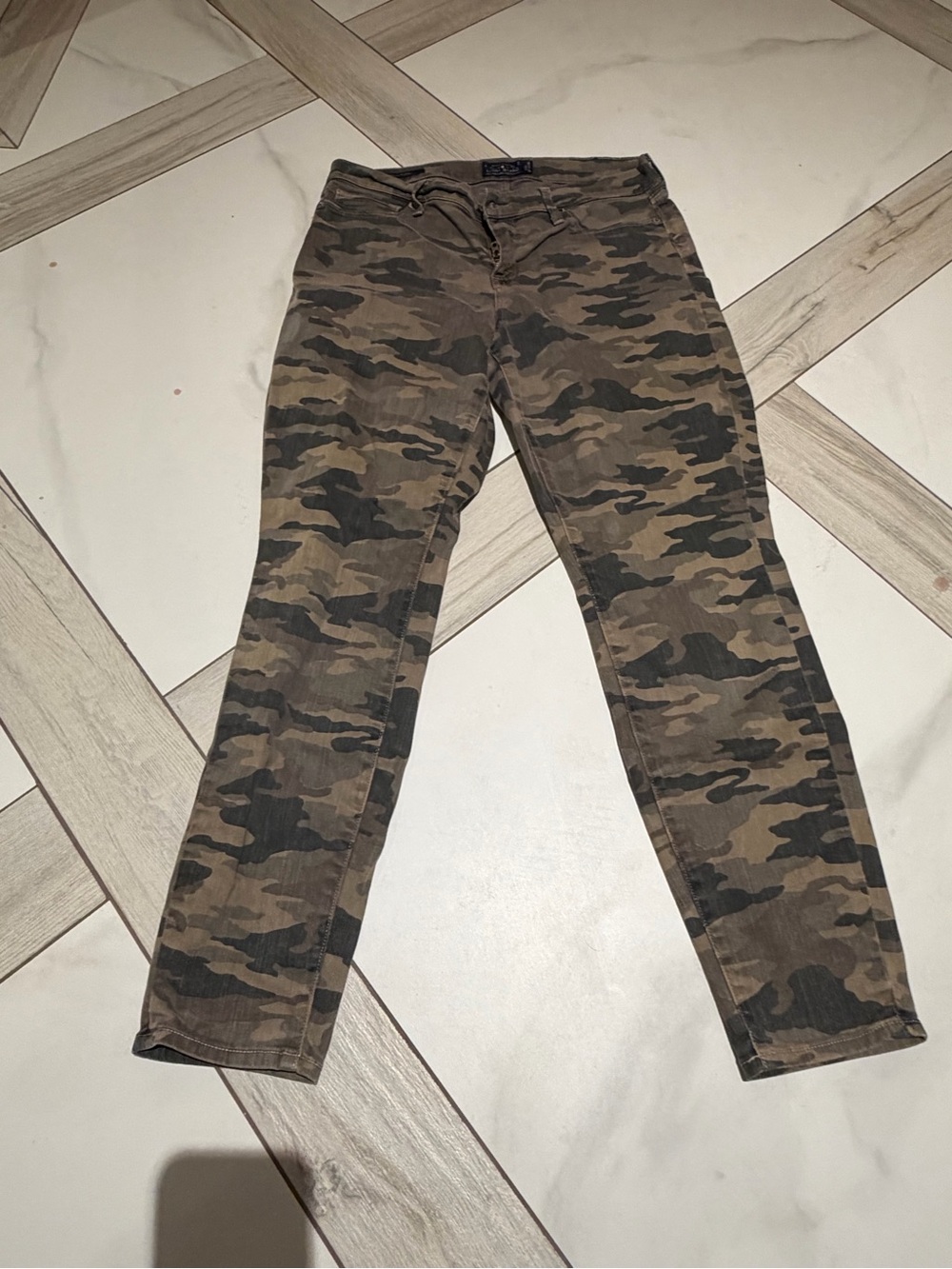 Lucky Brand Women's Skinny Jeans - Camo Green Brown